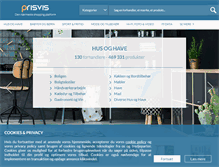 Tablet Screenshot of prisvis.dk